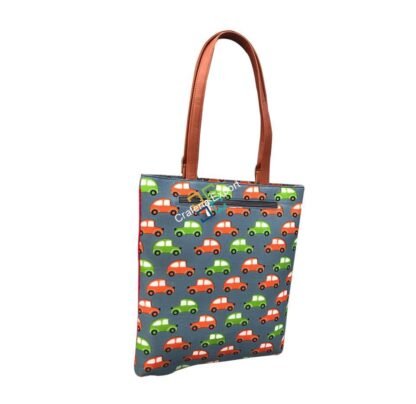 Trendy Printed Cotton Tote/Handbag for women/ girls - Image 2