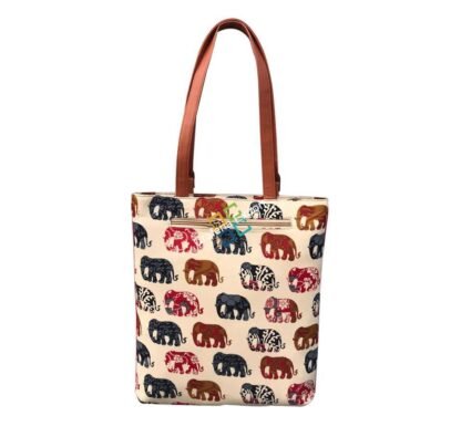 Trendy Printed Cotton Tote/Handbag for women/ girls - Image 4