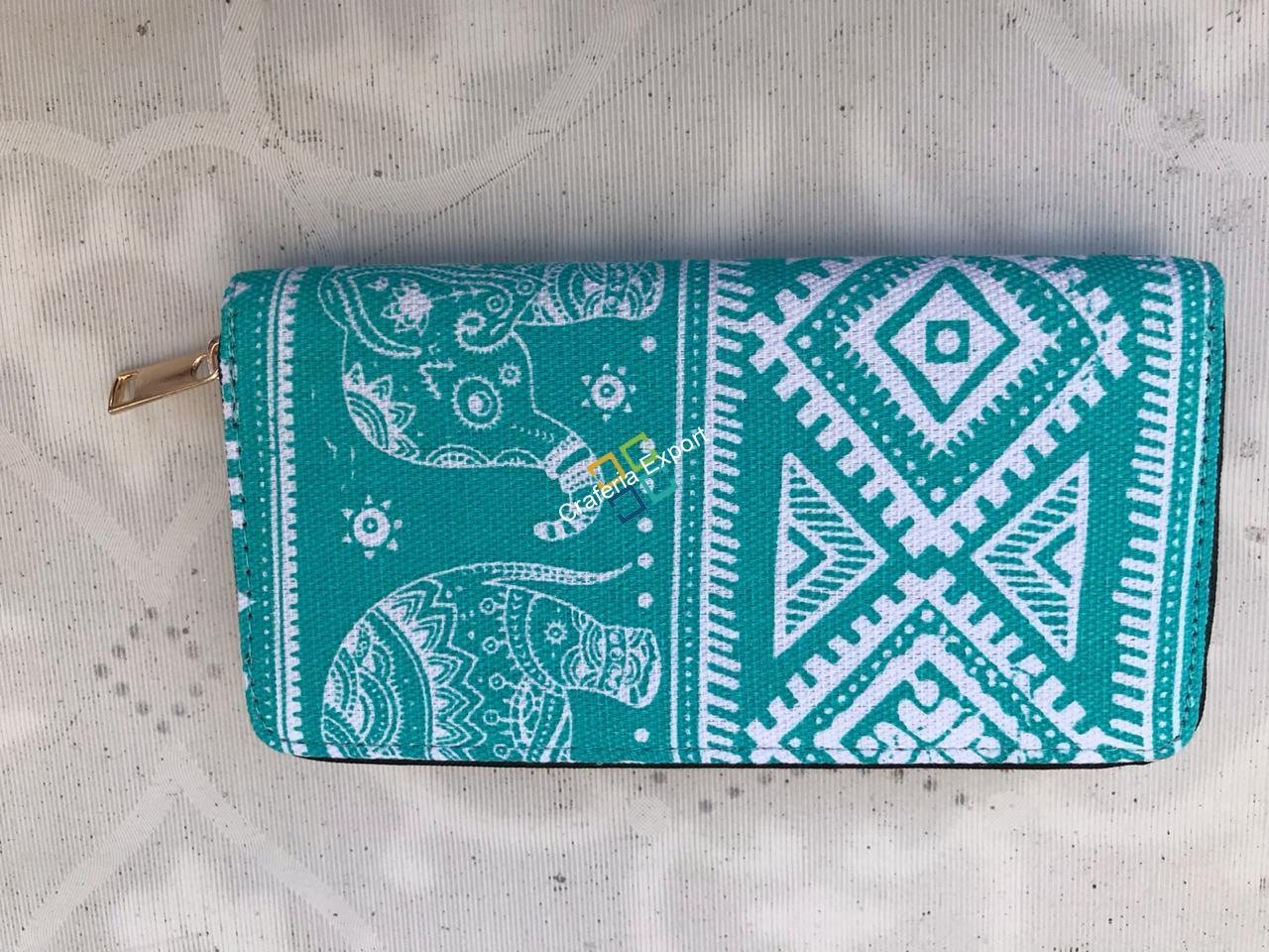 Casual Canvas Wallet/purse with Elephant Design - Image 3