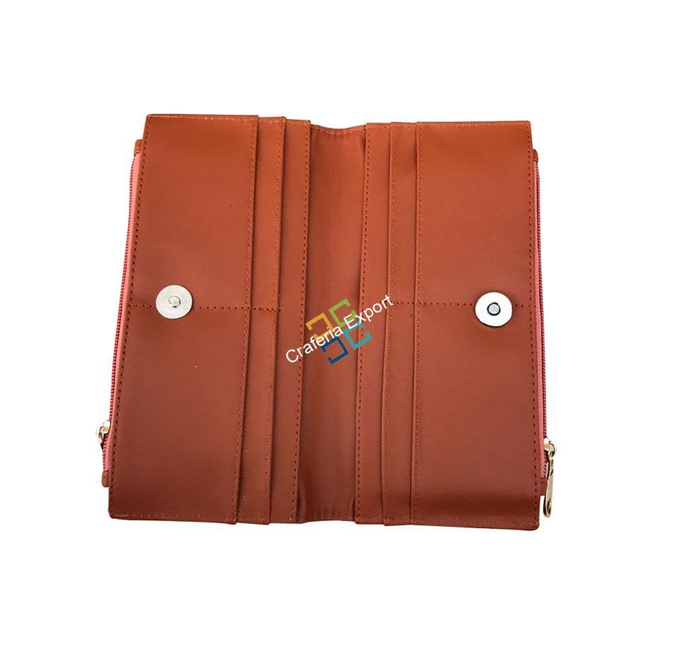 Trendy Stylish Cotton purse wallet /pouch with ikat printed - Image 2