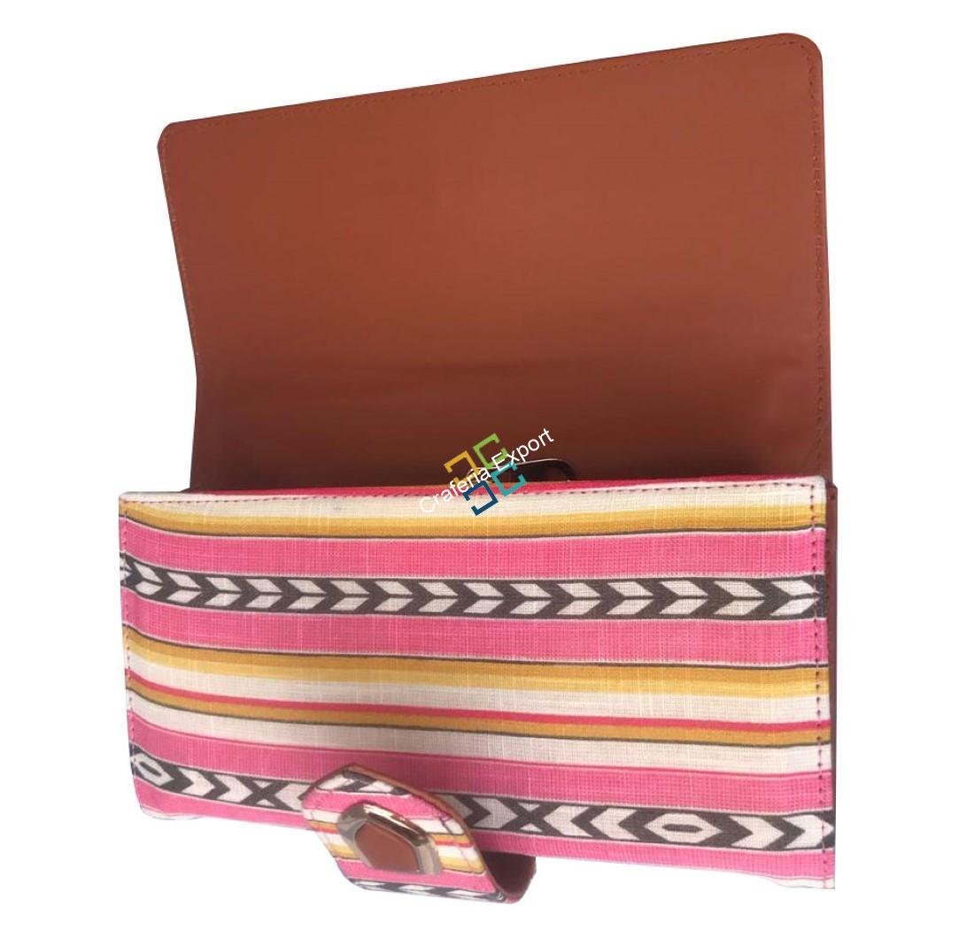 Casual jaipuri magnetic closure clutch/wallet - Image 2