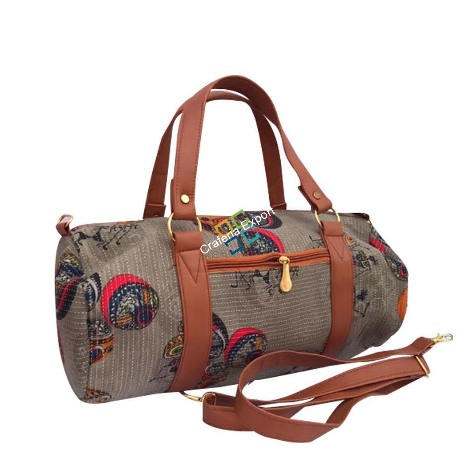 Ikkat printed outing / gym handbag