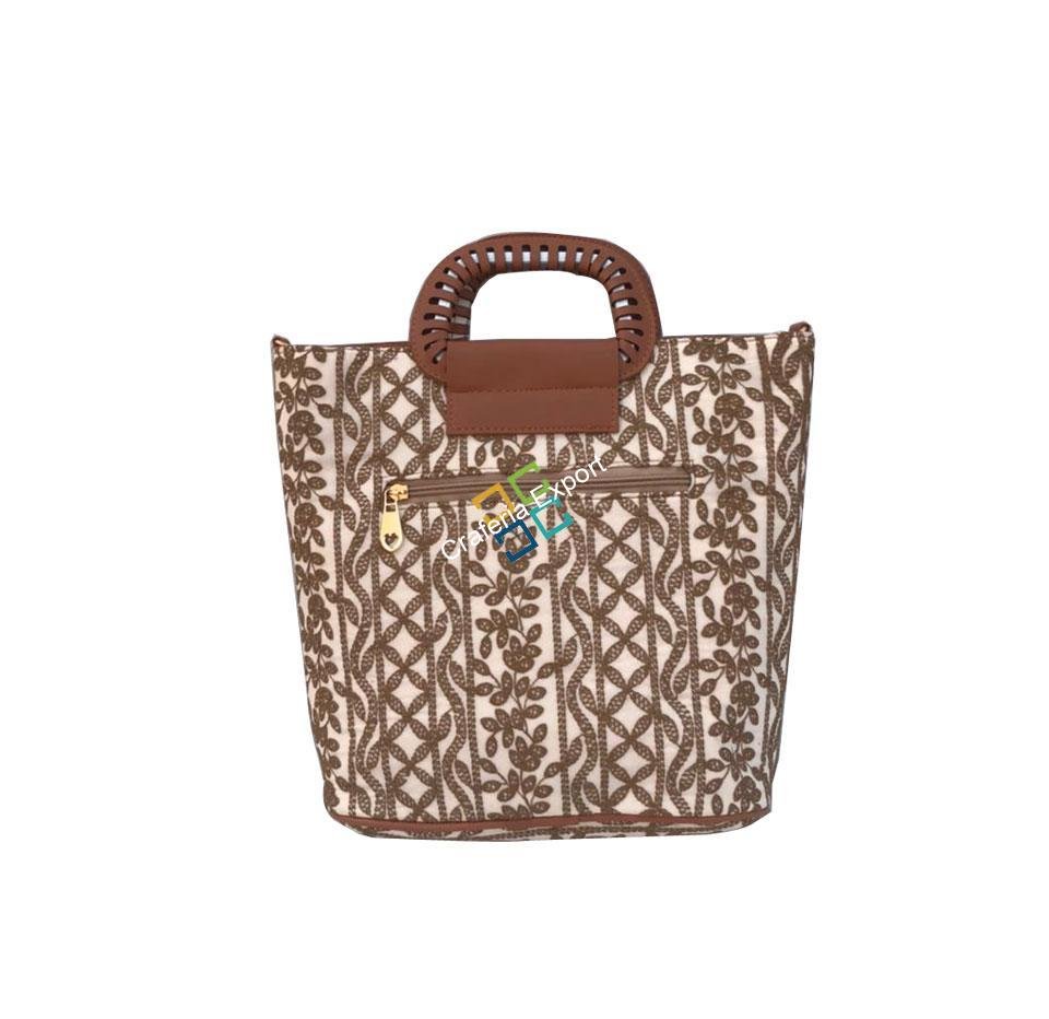 Lucknowi printed chickan sling/handbag/purse for outing - Image 4