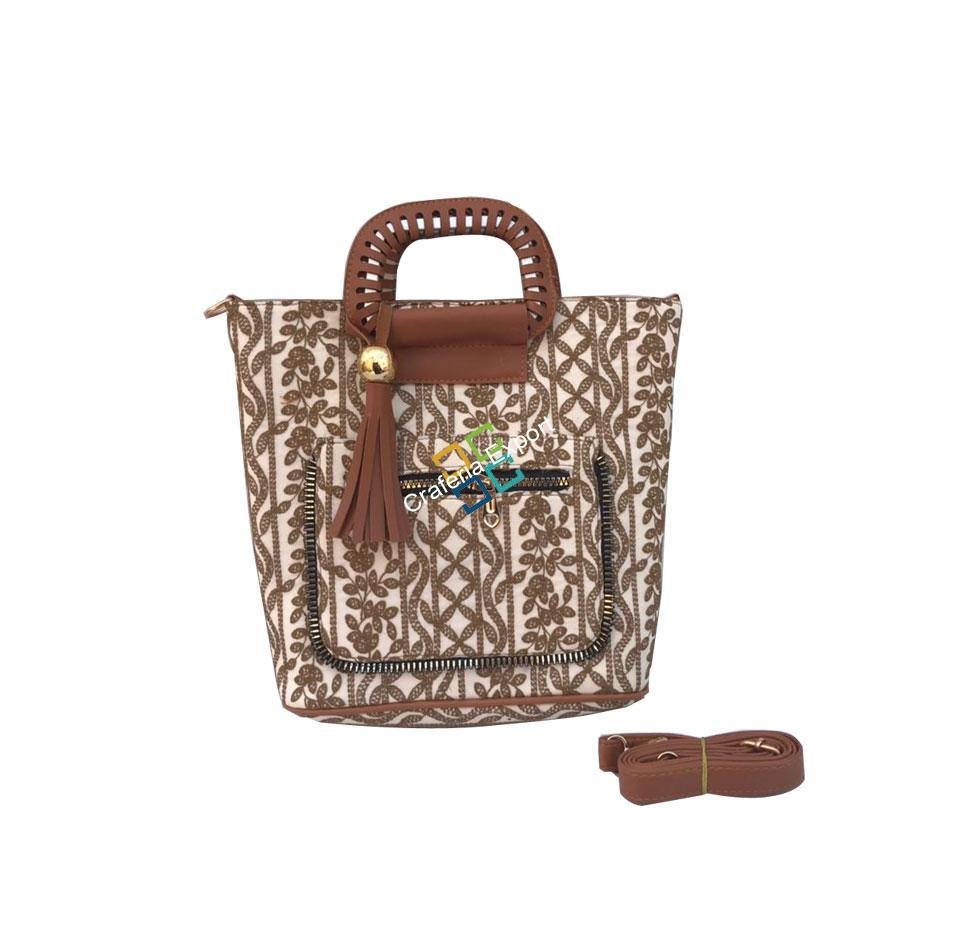 Lucknowi printed chickan sling/handbag/purse for outing - Image 3