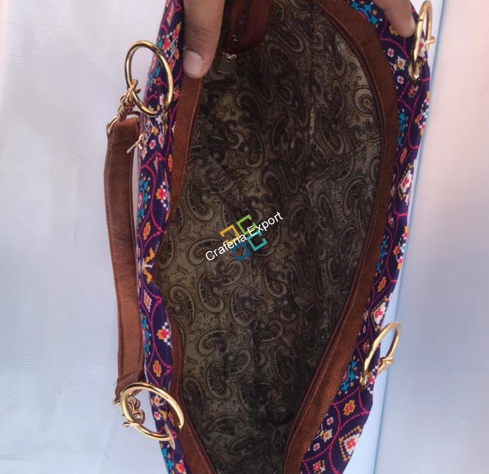 Floral jaipuri printed women's handbag for outing - Image 2
