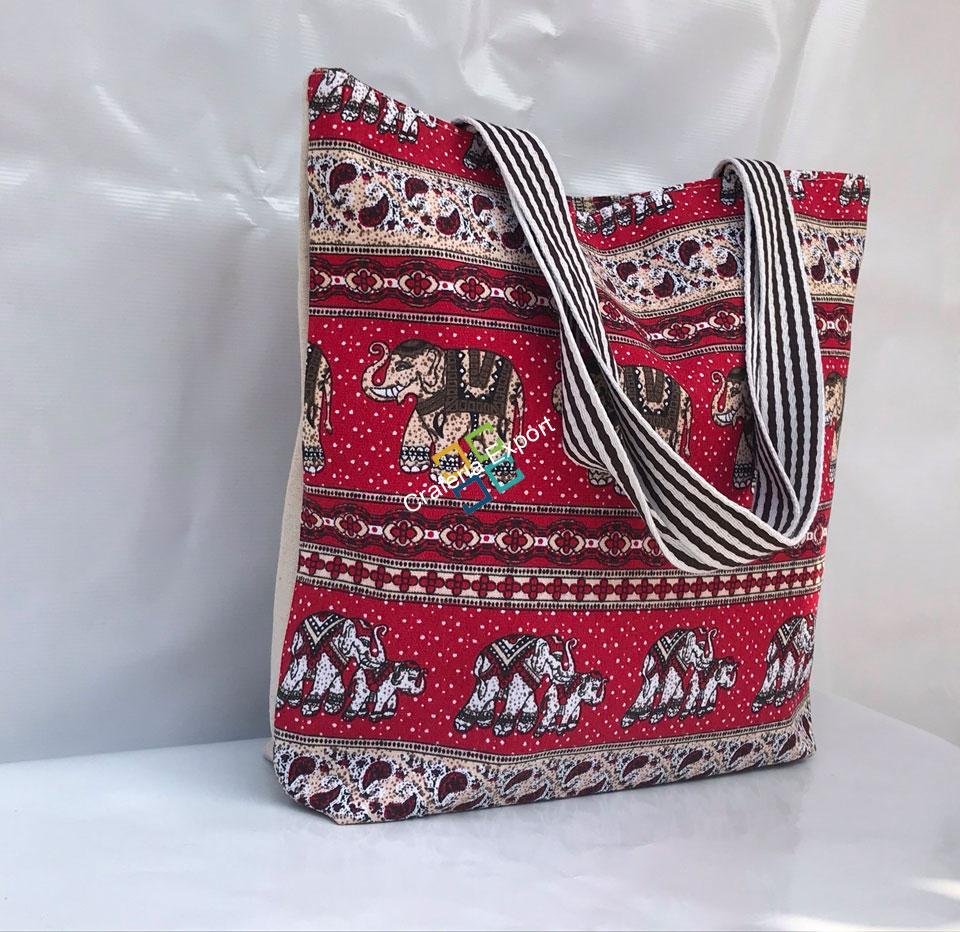 Elephanta printed shoulder tote/Handbags