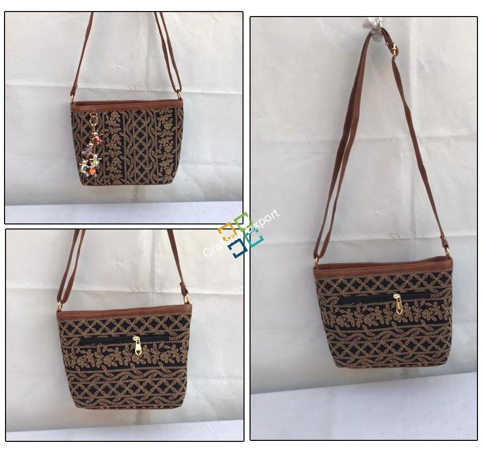 Trendy Lucknowi Stitch Sling Handbags - Image 3