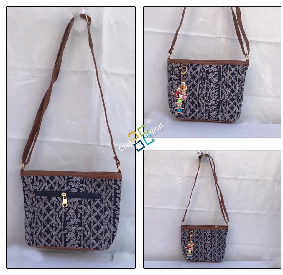 Trendy Lucknowi Stitch Sling Handbags - Image 2