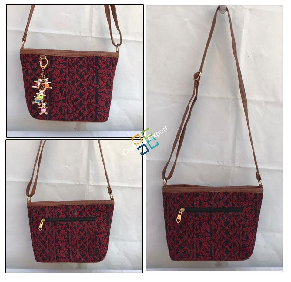 Trendy Lucknowi Stitch Sling Handbags - Image 6