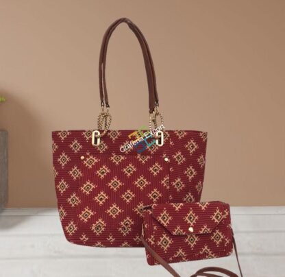 Stylish Hand Block Printed Combo Bags (pack of 2) /Printed Tote bag with sling-bag