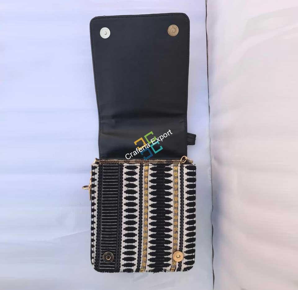 Classy Jacquard Design Sling Bag/Handbag For Women & Girls - Image 6