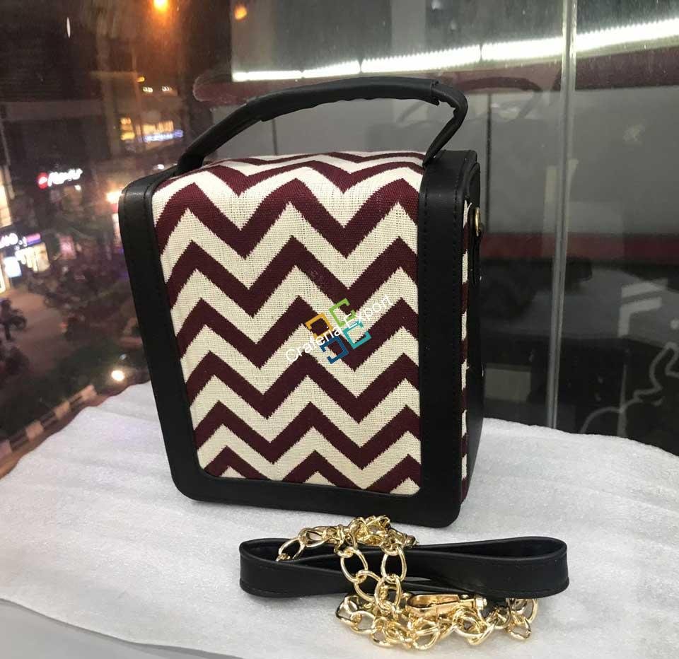 Classy Jacquard Design Sling Bag/Handbag For Women & Girls - Image 8