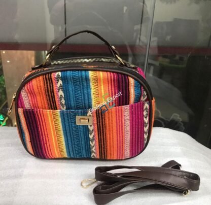 Stylish Jacquard Printed Cross Body Bag / Trendy designed Bag for Girls/ Women - Image 3