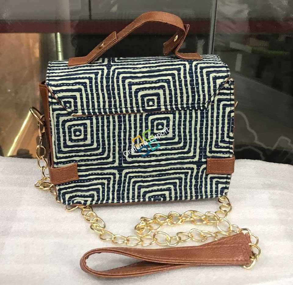 Ikkat Print Sling Bag/Handbag For Women & Girls - Image 3