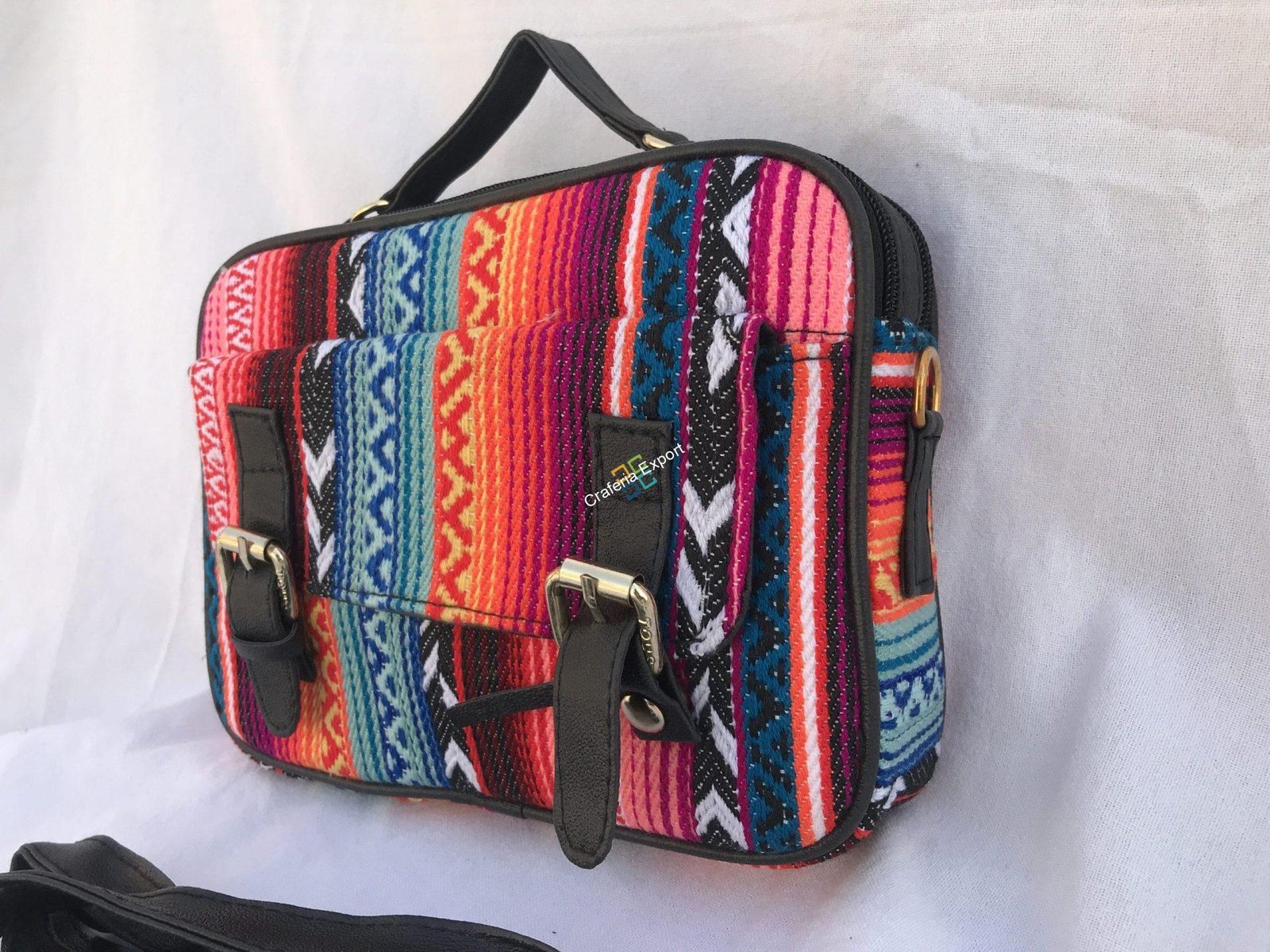 Fashionable Jacquard patterned Sling Bag/Handbag For Women & Girls - Image 4