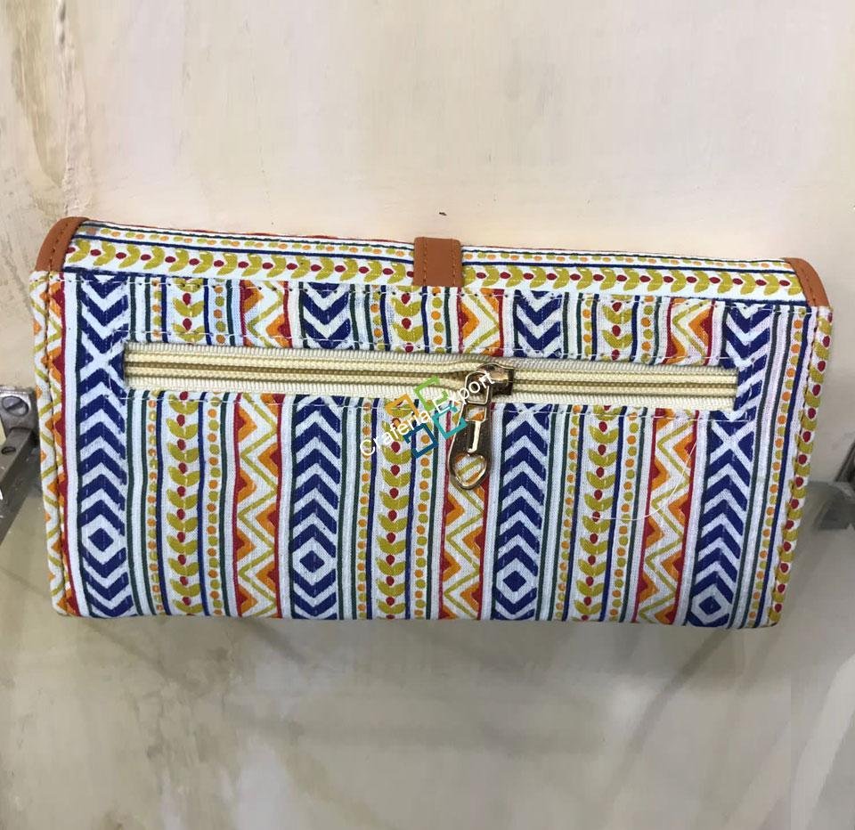 Elegant Ikkat printed Clutch/Wallet For Women & Girls - Image 3
