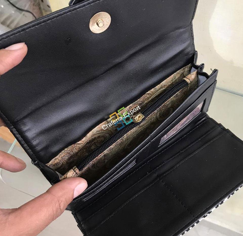 Trendy Jacquard Designed Clutch/Wallet for Women & Girls - Image 3