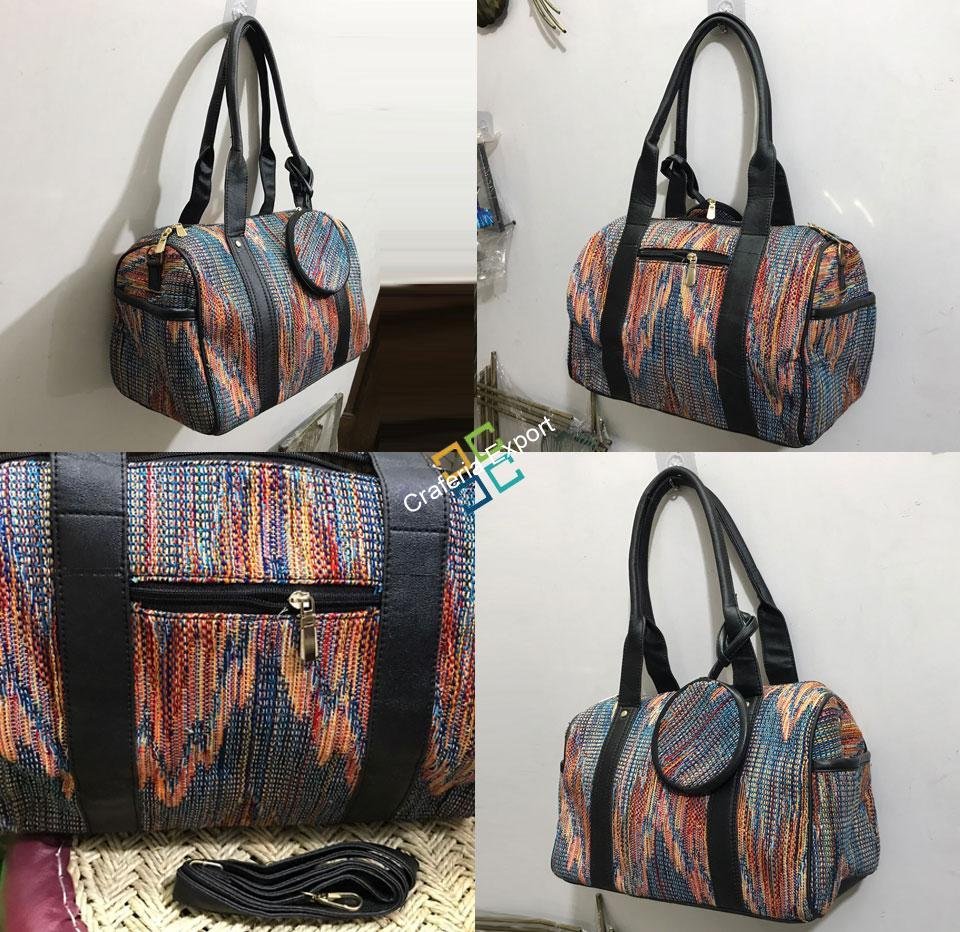 Stylish Jacquard Handbag For Women & Girls - Image 2