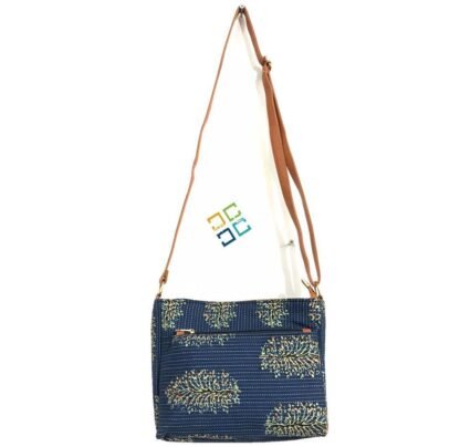 Ikkat Printed Slingbag/Crossbody Bag For Women & Girls - Image 9