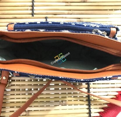 Ikkat Printed Slingbag/Crossbody Bag For Women & Girls - Image 4