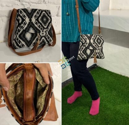 Stylish canvas printed sling bag - Image 4