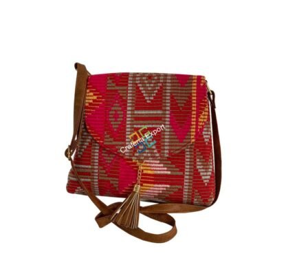 Stylish canvas printed sling bag