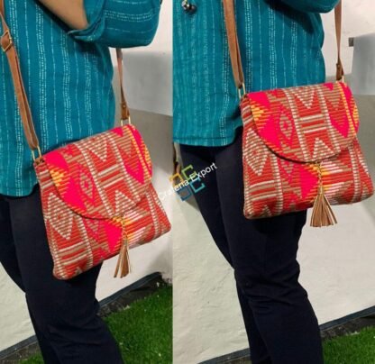 Stylish canvas printed sling bag - Image 2