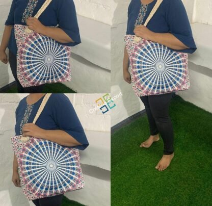Mandala printed shoulder handbags for ladies - Image 6