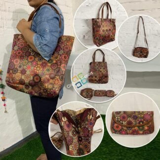 Casual stylish Tote handbag with combo set of 4