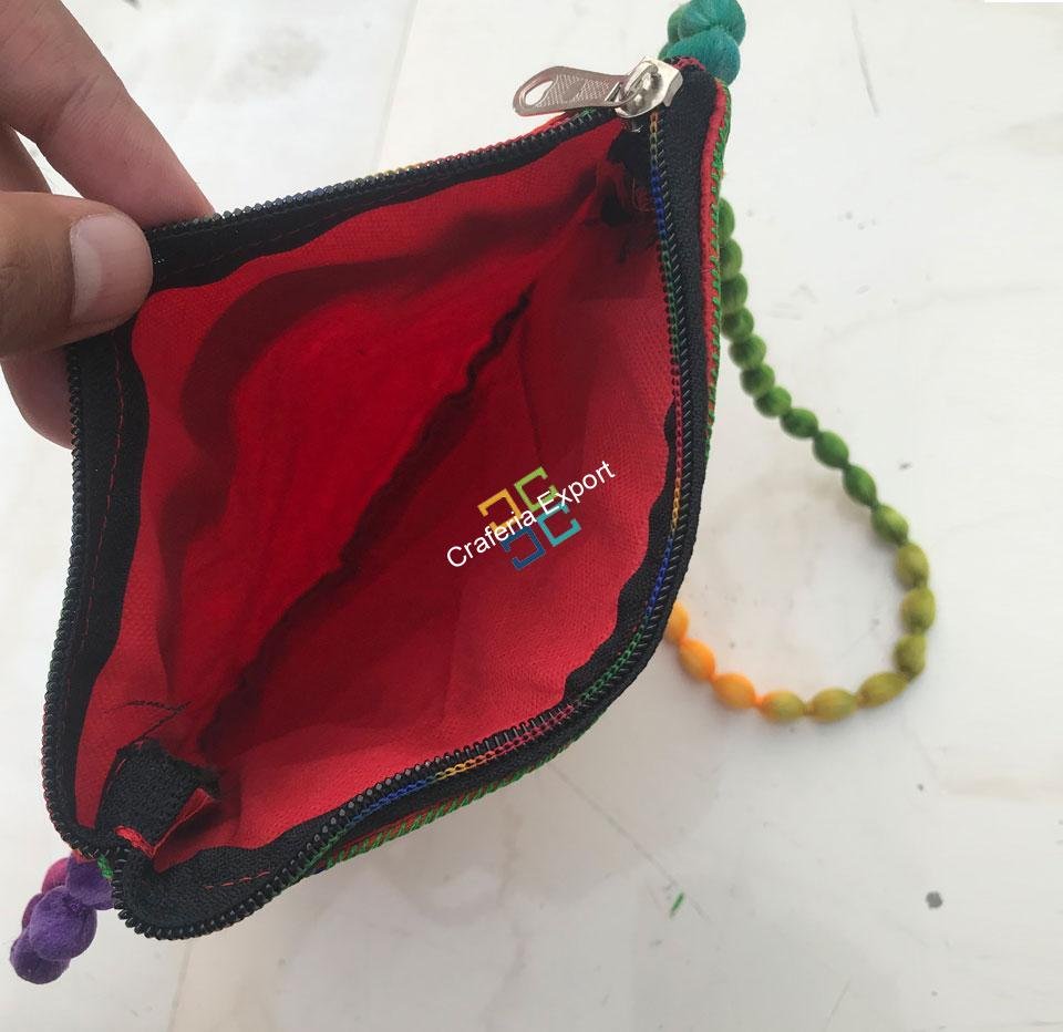 Colorful Handmade Embroidered Traditional Sling bag - Image 4