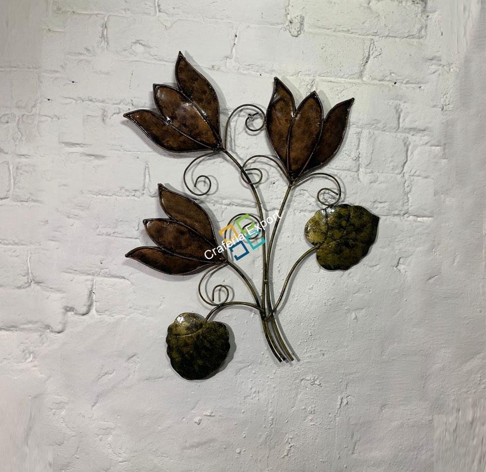 Interior decor metal flower wall hanging with petals - Image 4