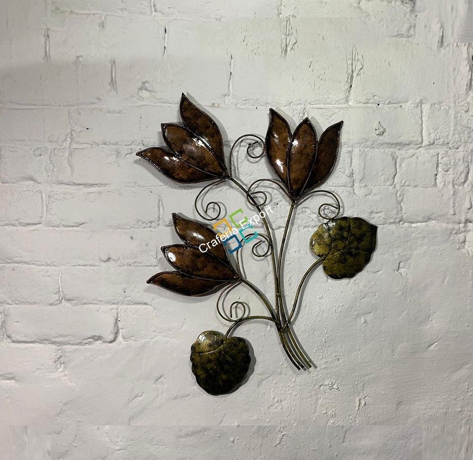 Interior decor metal flower wall hanging with petals - Image 6