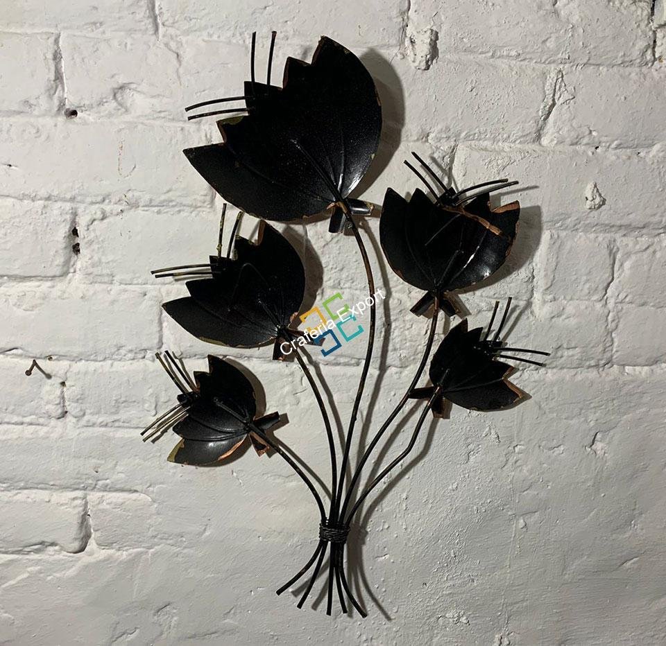 Interior decor metal flower wall hanging with petals - Image 5