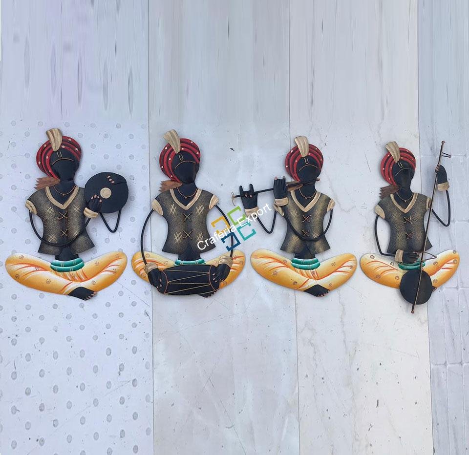 Indian Handcrafted musical Men Wall hanging showpiece for interior decor/gifts - Image 5