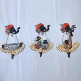 Handicraft wall hanging of Ganesha playing instrument for Home decor/Special gifts