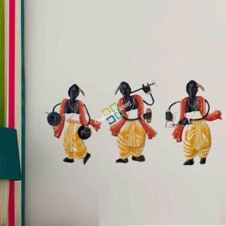 Amazing Pandit Musician wall hanging decoration showpiece ( set of 2)