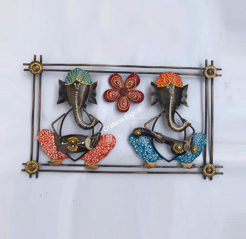 Beautiful Musician Ganesha Wall frame/hanging for home decor - Image 4