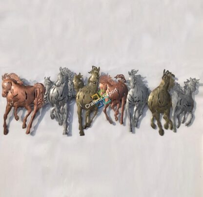 Antique Handcrafted Seven horse wall hanging with LED for Home/office decoration - Image 3