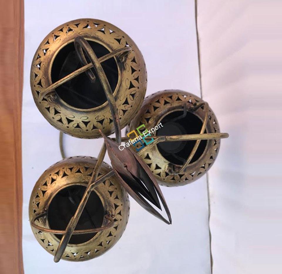 Unique spherically designed shaped T-light candle holder for decorative home/Hanging lantern Pack of 3 - Image 3