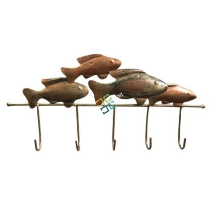 Brown fishes Key Holder Stand For Wall Decor/Gift Item - Image 2