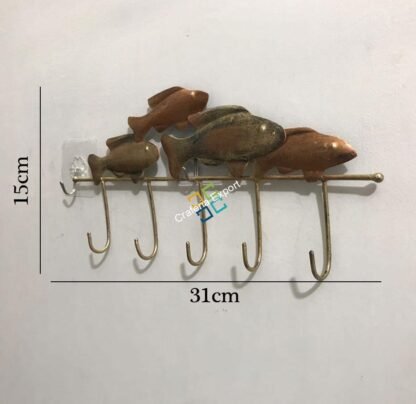 Brown fishes Key Holder Stand For Wall Decor/Gift Item - Image 4