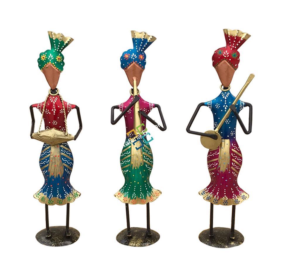 Antique 3 Punjabi Musican Men Figurine/Showpiece For Decor