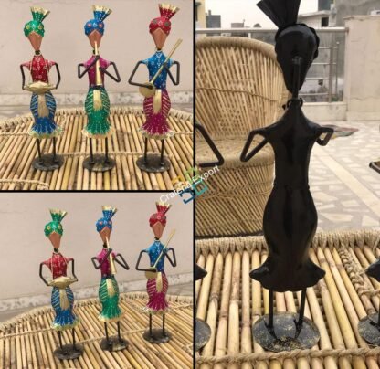 Antique 3 Punjabi Musican Men Figurine/Showpiece For Decor - Image 4
