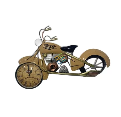 Metallic Bike Shaped Wall Hanging Clock for home decor /interior decor - Image 2