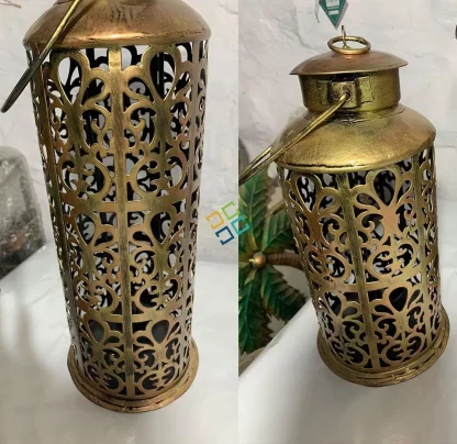 Unique Decoration Hanging Metal T-Light/Candle Holder (Set of 2)  For Home Indoor Outdoor Decor - Image 2