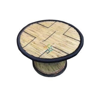 Bamboo Black Round Handmade table for Living Areas ,Garden , Hotels and Restaurants