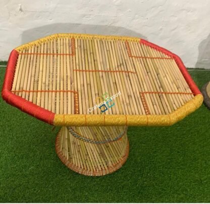 Bamboo Handmade Hexagon Table -Multi color For Living Area , Garden , Hotels - Image 4
