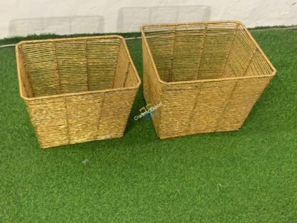 Decent Plastic Iron Rope Frame Basket For Kitchen/Laundry - Image 4