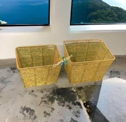 Decent Plastic Iron Rope Frame Basket For Kitchen/Laundry - Image 5