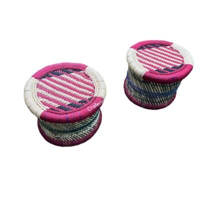 Handcrafted Bamboo Stool Indoor/Garden,Muddi/mudda - Image 6